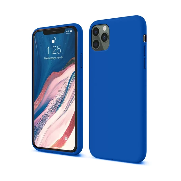 Newface Apple iPhone 11 Pro Kılıf First Silikon - Mavi - Resim 3