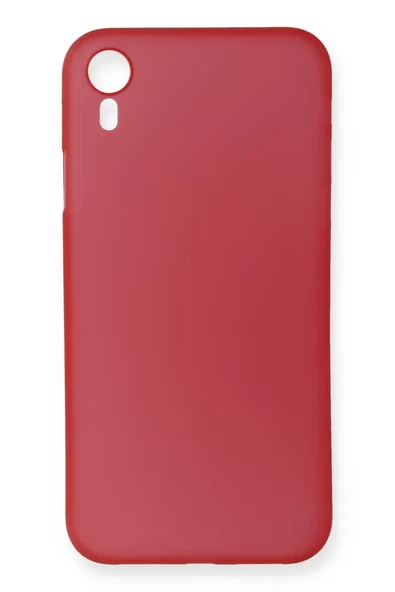 Newface Apple iPhone XR Kılıf PP Ultra İnce Kapak - Kırmızı ürün görseli 1