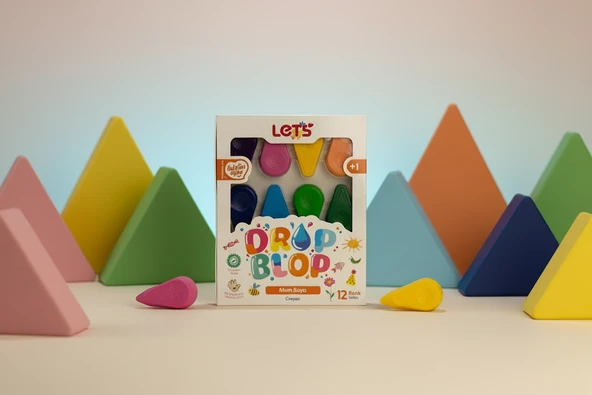 Lets Mum Boya 12 Renk Dropblop L03004 ürün görseli 1