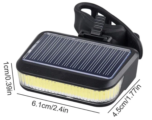 Solar 6149 Şarjlı Bisiklet Arka Stop Bisiklet Işığı Kırmızı Güneş Enerjili Far ürün görseli 1