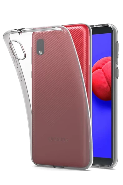 Newface Samsung Galaxy A01 Core Kılıf Lüx Şeffaf Silikon ürün görseli 1