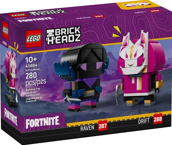 LEGO 40884 BrickHeadz Fortnite Drift Raven ürün görseli 1