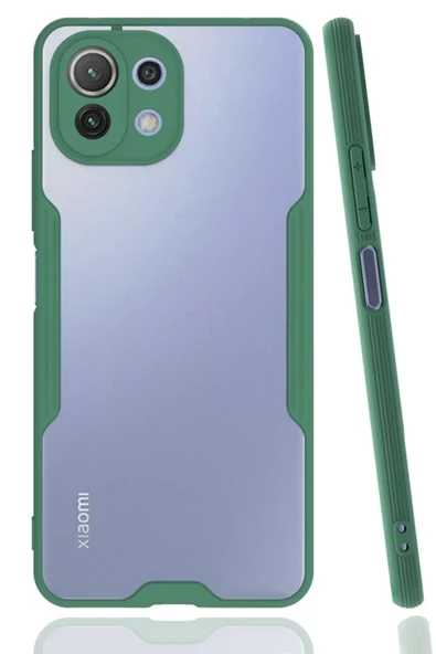 Newface Xiaomi Mİ 11 Lite Kılıf Platin Silikon - Yeşil ürün görseli 1