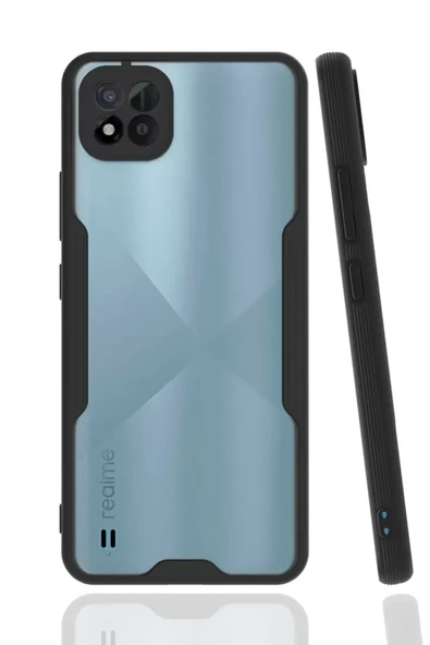 Newface Realme C11 2021 Kılıf Platin Silikon - Siyah ürün görseli 1