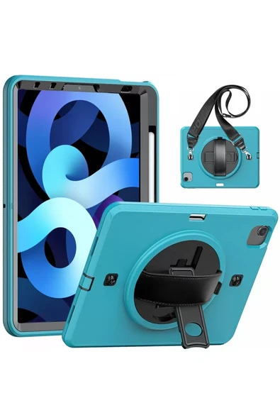 Newface Apple iPad Pro 11 (2020) Kılıf Strap-C Otterbox Tablet Kapak - Mavi ürün görseli 1