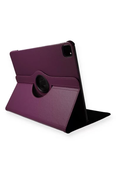 Newface Apple iPad Pro 11 (2020) Kılıf 360 Tablet Deri Kılıf - Mürdüm ürün görseli 1