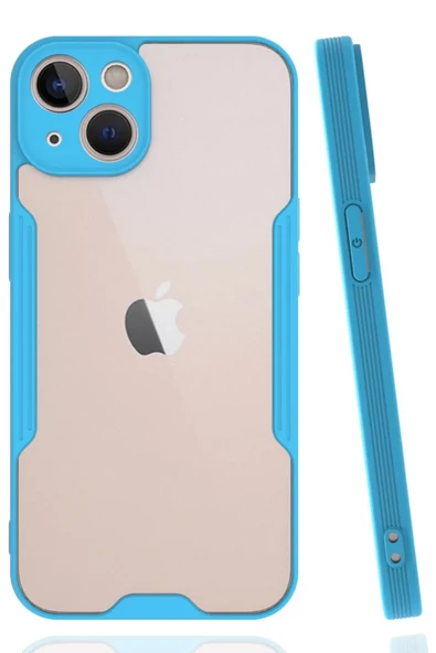 Newface Apple iPhone 14 Kılıf Platin Silikon - Mavi ürün görseli 1