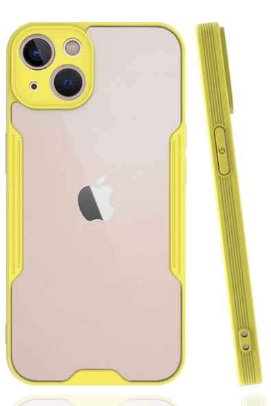 Newface Apple iPhone 14 Plus Kılıf Platin Silikon - Sarı ürün görseli 1