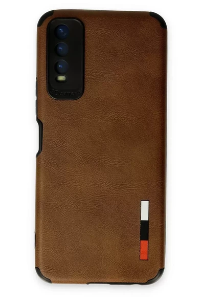 Newface Vivo Y11S Kılıf Loop Deri Silikon - Kahverengi ürün görseli 1