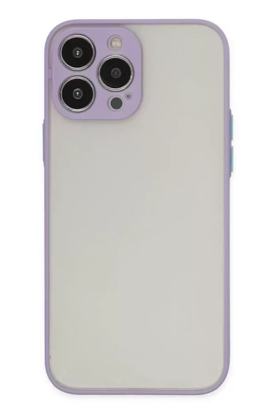 Newface Apple iPhone 13 Pro Max Kılıf Montreal Silikon Kapak - Mor ürün görseli 1