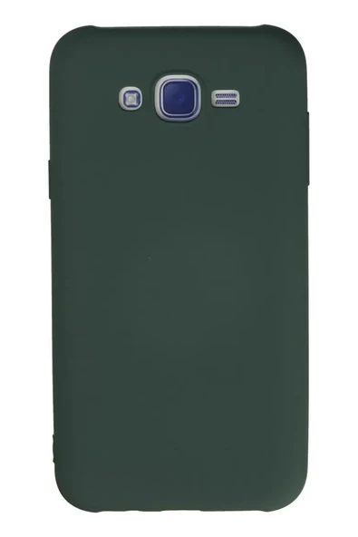 Newface Samsung Galaxy J7 Kılıf Nano içi Kadife Silikon - Koyu Yeşil ürün görseli 1