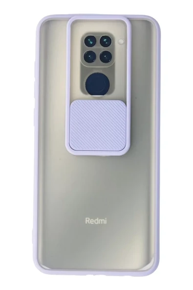 Newface Xiaomi Redmi Note 9 Kılıf Palm Buzlu Kamera Sürgülü Silikon - Lila ürün görseli 1