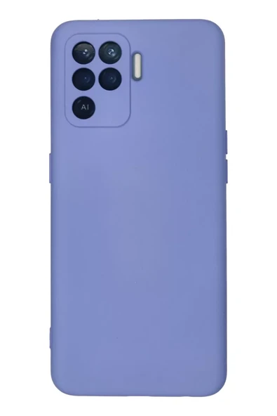 Newface Oppo Reno 5 Lite Kılıf Nano içi Kadife Silikon - Lila ürün görseli 1