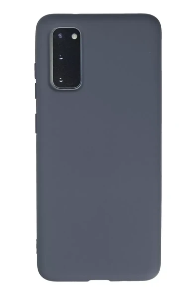 Newface Samsung Galaxy S20 Kılıf Nano içi Kadife Silikon - Gri ürün görseli 1