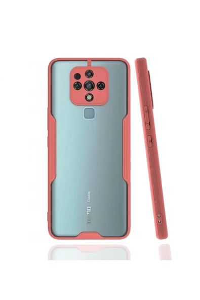 Newface Tecno Camon 16 Kılıf Platin Silikon - Pembe ürün görseli 1