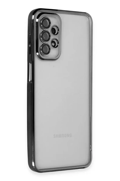 Newface Samsung Galaxy A23 4G Kılıf Razer Lensli Silikon - Siyah ürün görseli 1
