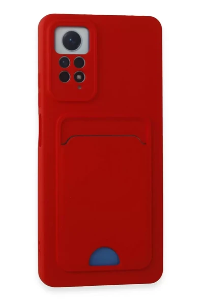 Newface Xiaomi Redmi Note 11 Pro Kılıf Kelvin Kartvizitli Silikon - Kırmızı ürün görseli 1