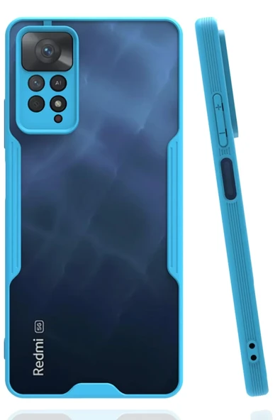 Newface Xiaomi Redmi Note 11 Pro Kılıf Platin Silikon - Mavi ürün görseli 1