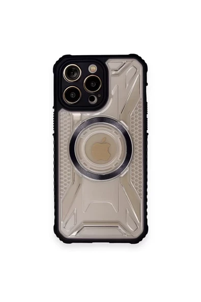 Newface Apple iPhone 12 Pro Max Kılıf Prag Magneticsafe Kapak - Siyah ürün görseli 1