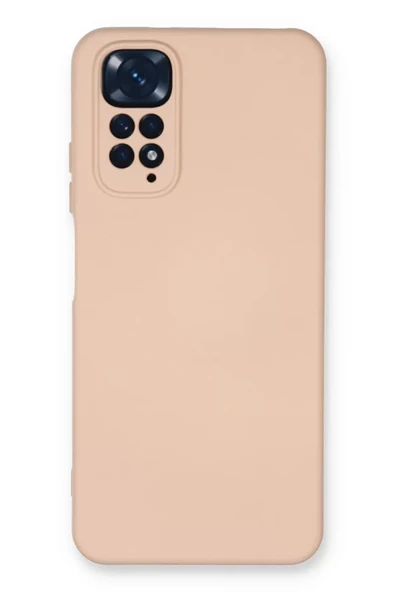 Newface Xiaomi Redmi Note 11 Kılıf Nano içi Kadife Silikon - Pudra ürün görseli 1
