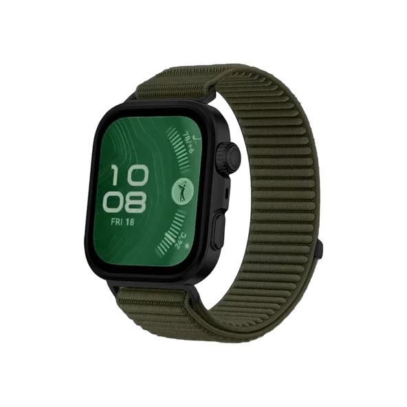 Newface Huawei Fit 4 Braid Kordon - Koyu Yeşil - Resim 2