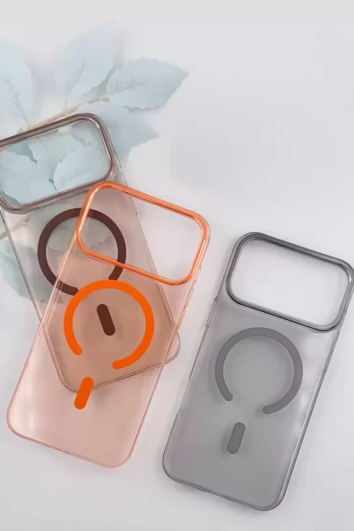 Joko Apple iPhone 17 Pro Max PC Blank Magsafe Kapak - Pembe - Resim 2