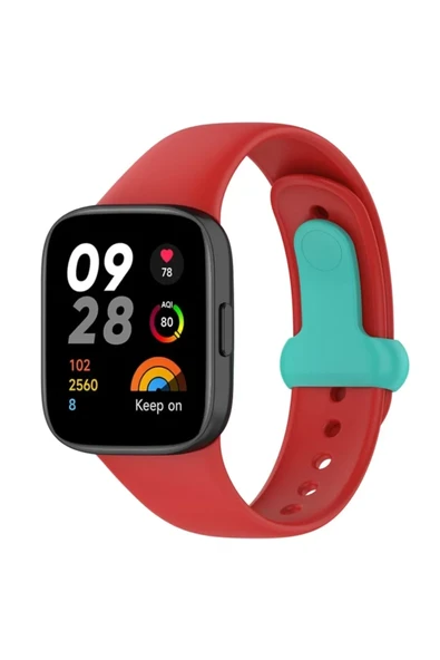 Newface Xiaomi Redmi Watch 3 Origin Silikon Kordon - Kırmızı ürün görseli 1