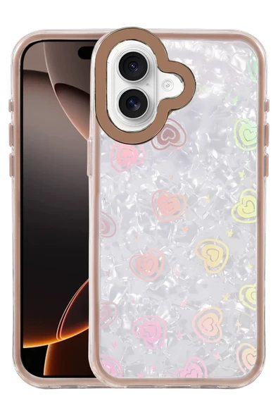 Newface Apple iPhone 16 Lumi Desenli Kapak - Çöl Titanyum ürün görseli 1