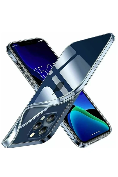 Newface Apple iPhone 15 Pro Kılıf Lüx Şeffaf Silikon ürün görseli 1