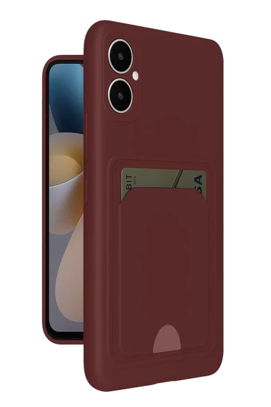 Newface Samsung Galaxy A05 Kelvin Kartvizitli Silikon - Bordo ürün görseli 1