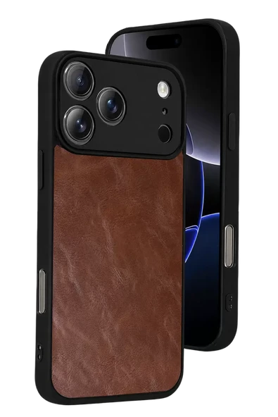 Newface Apple iPhone 17 Pro Aras Deri Kapak - Taba ürün görseli 1