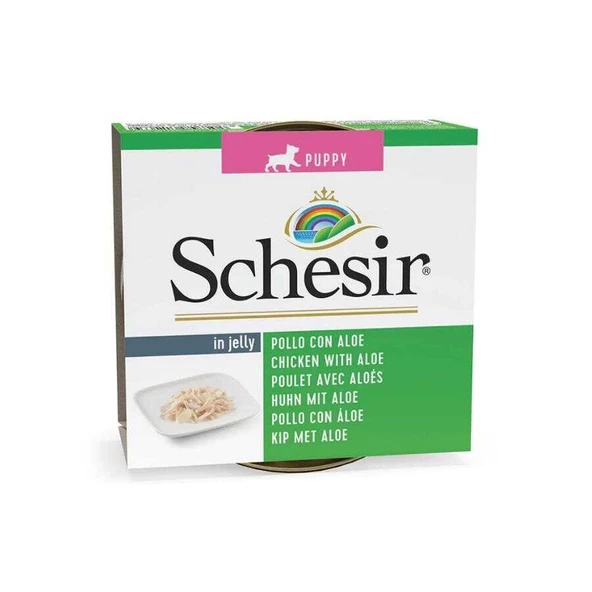 Schesir Jelly Tavuk Fileto ve Aloe Vera Jöle İçinde Yavru Köpek Konservesi 150 gr ürün görseli 1