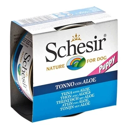Schesir Jelly Ton Balığı ve Aloe Vera Jöle İçinde Yavru Köpek Konservesi 150g ürün görseli 1