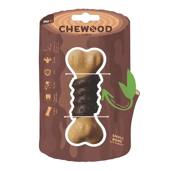M-Pets Chewood Large Bone With Rubber Köpek Oyuncağı (L) ürün görseli 1