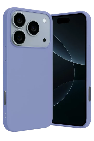 Newface Apple iPhone 17 Pro Nano içi Kadife Silikon - Lila ürün görseli 1