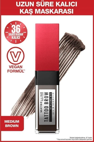 Maybelline New York brkx Brow 36h Styling Gel - 257 Medium Brown gextr 968593 ürün görseli 1