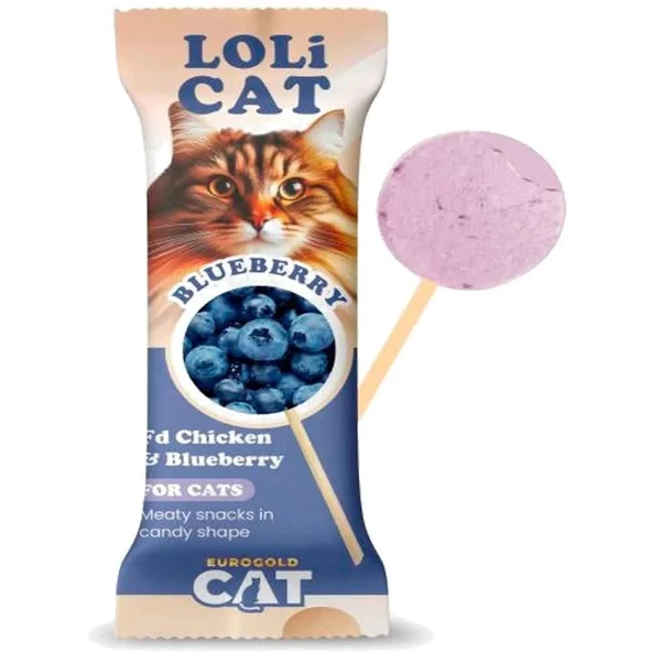 EuroGold LoliCat FD Kedi Ödülü Yaban Mersinli 1,5 Gr ürün görseli 1