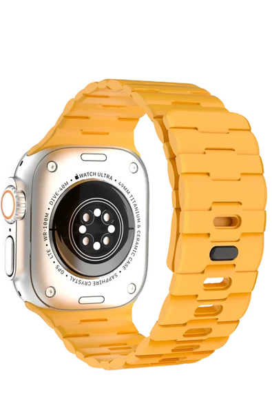 Newface Apple Watch Ultra 49mm Wowen Kordon - Sarı ürün görseli 1
