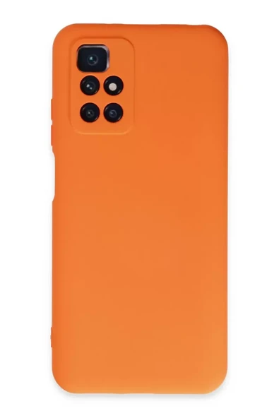 Newface Xiaomi Redmi 10 2022 Kılıf Nano içi Kadife Silikon - Turuncu ürün görseli 1
