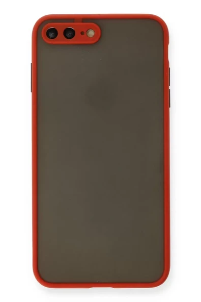 Newface Apple iPhone 7 Plus Kılıf Montreal Silikon Kapak - Kırmızı ürün görseli 1