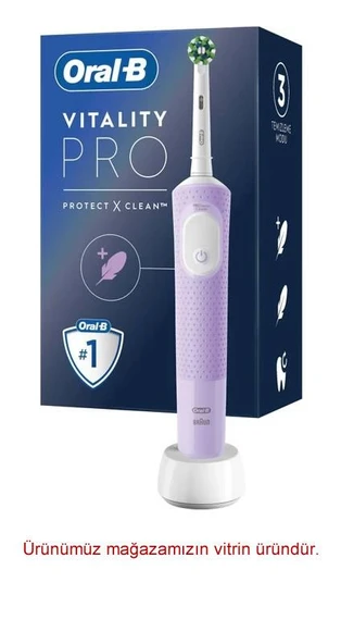 D103 Vitality Pro Cross Action Şarjlı Diş Fırçası - Lila ürün görseli 1