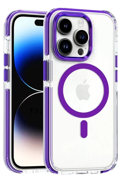 Joko Apple iPhone 15 Pro Max Bella Magsafe Kapak - Derin Mor ürün görseli 1
