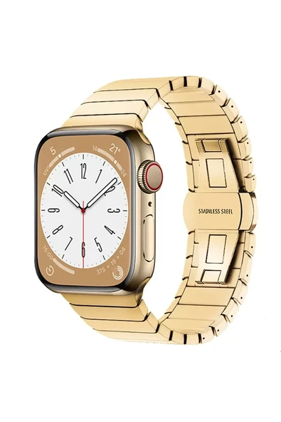 Newface Apple Watch 42mm KR413 Fine Steel Kordon - Gold ürün görseli 1