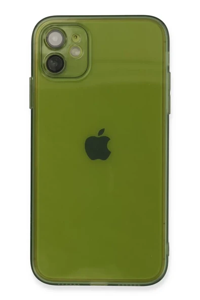 Newface Apple iPhone 12 Kılıf Fly Lens Silikon - Yeşil ürün görseli 1