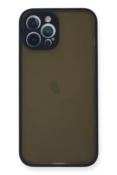 Newface Apple iPhone 12 Pro Kılıf Montreal Silikon Kapak - Lacivert ürün görseli 1