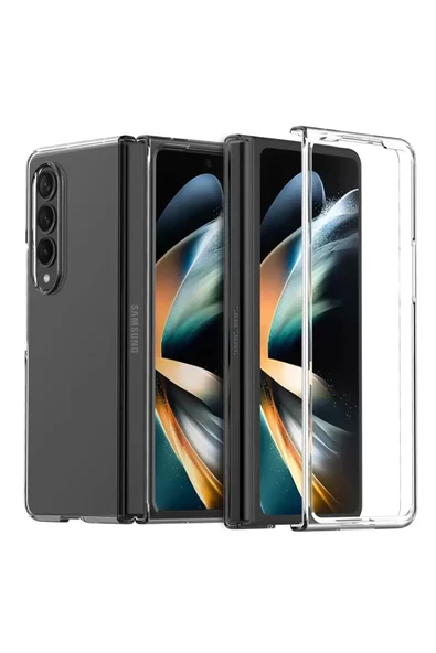 Newface Samsung Galaxy Z Fold 3 Kılıf Fold TPU Silikon - Şeffaf ürün görseli 1