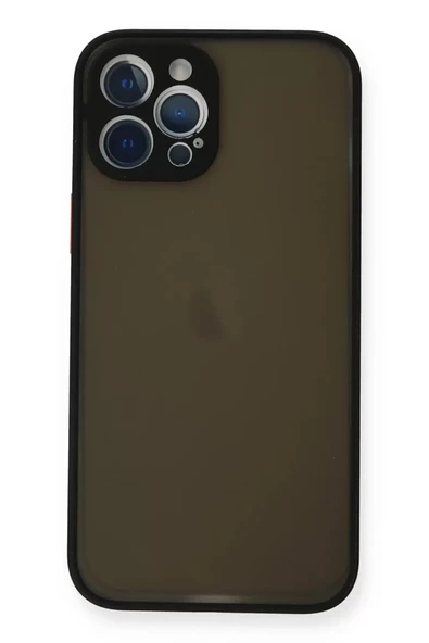 Newface Apple iPhone 12 Pro Max Kılıf Montreal Silikon Kapak - Siyah ürün görseli 1