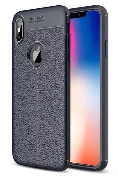 Newface Apple iPhone XS Max Kılıf Auto Focus Kapak - Lacivert ürün görseli 1