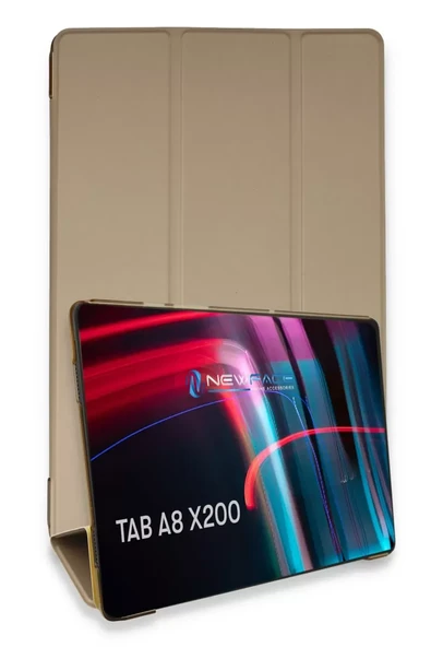 Newface Samsung Galaxy X200 Tab A8 10.5 Kılıf Tablet Smart Kılıf - Gold ürün görseli 1