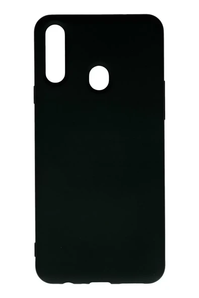 Newface Samsung Galaxy A20S Kılıf Nano içi Kadife Silikon - Siyah ürün görseli 1
